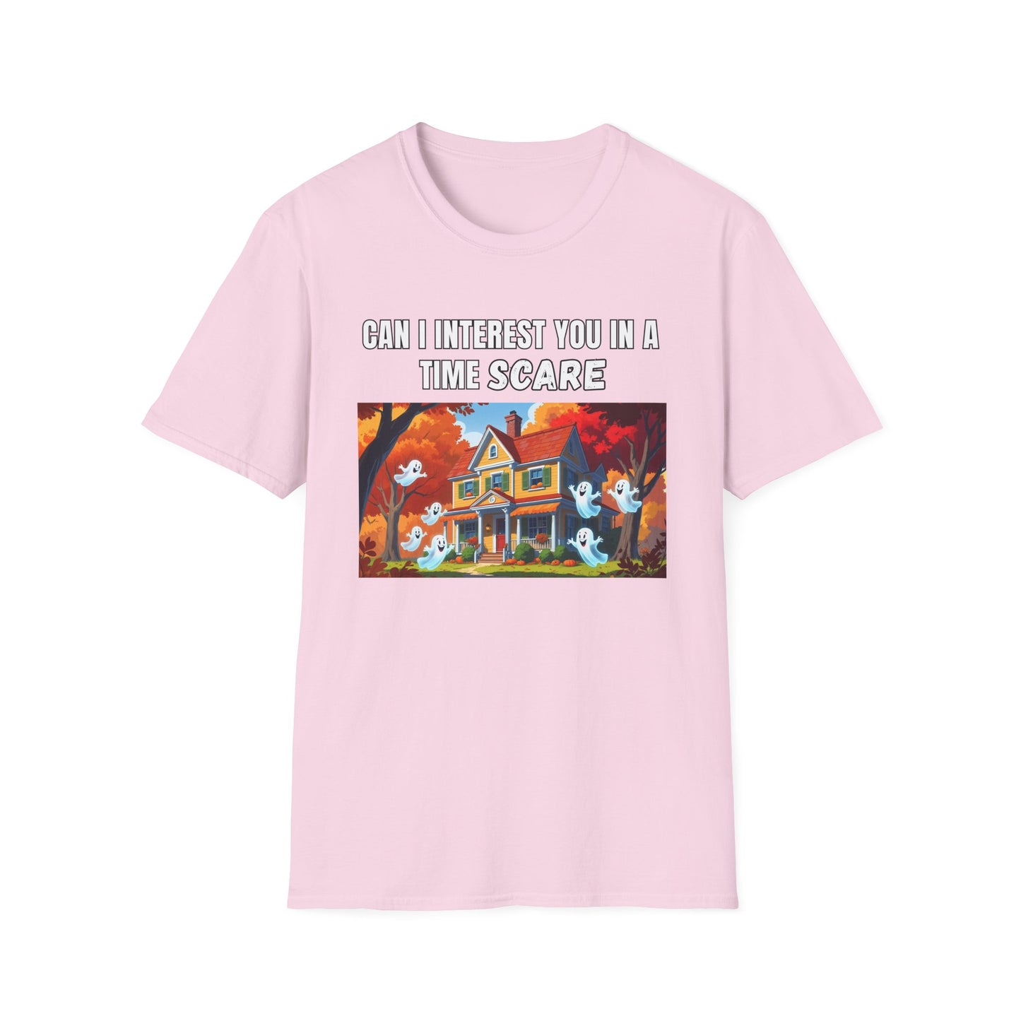 Ghosts Time Scare Funny Halloween T-Shirt